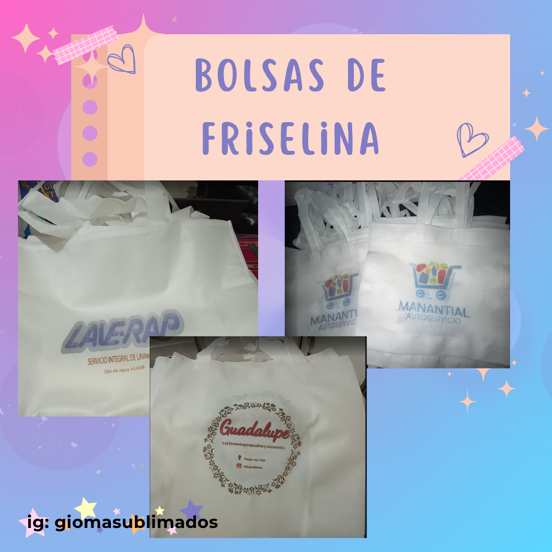 Bolsa de Friselina Sublimada Personalizada