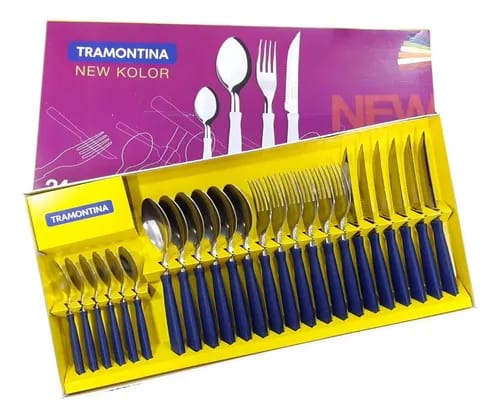Set 24 piezas Tramontina New Kolor plástico