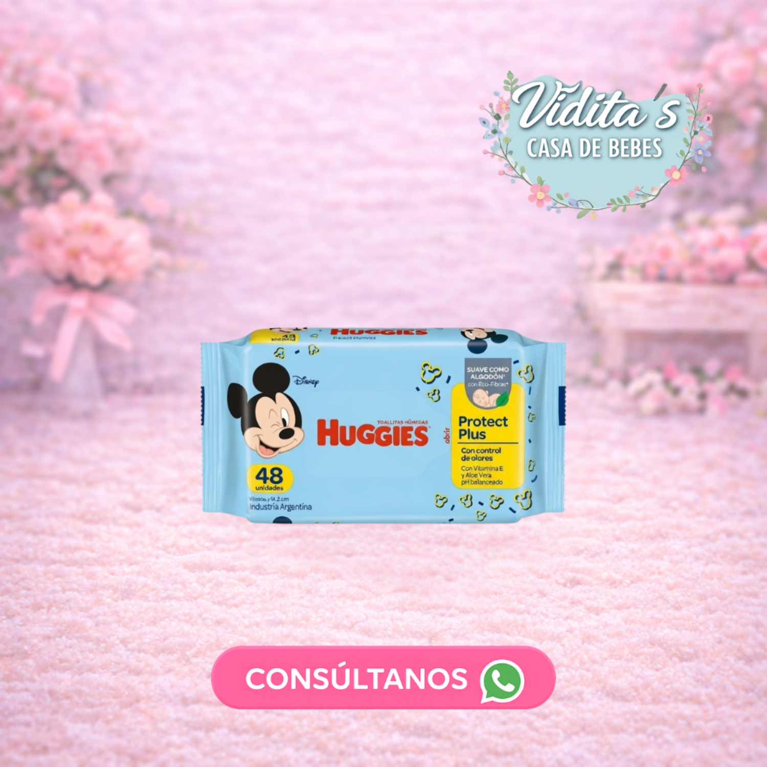 Toallitas Húmedas Huggies Protect Plus – 48 unidades