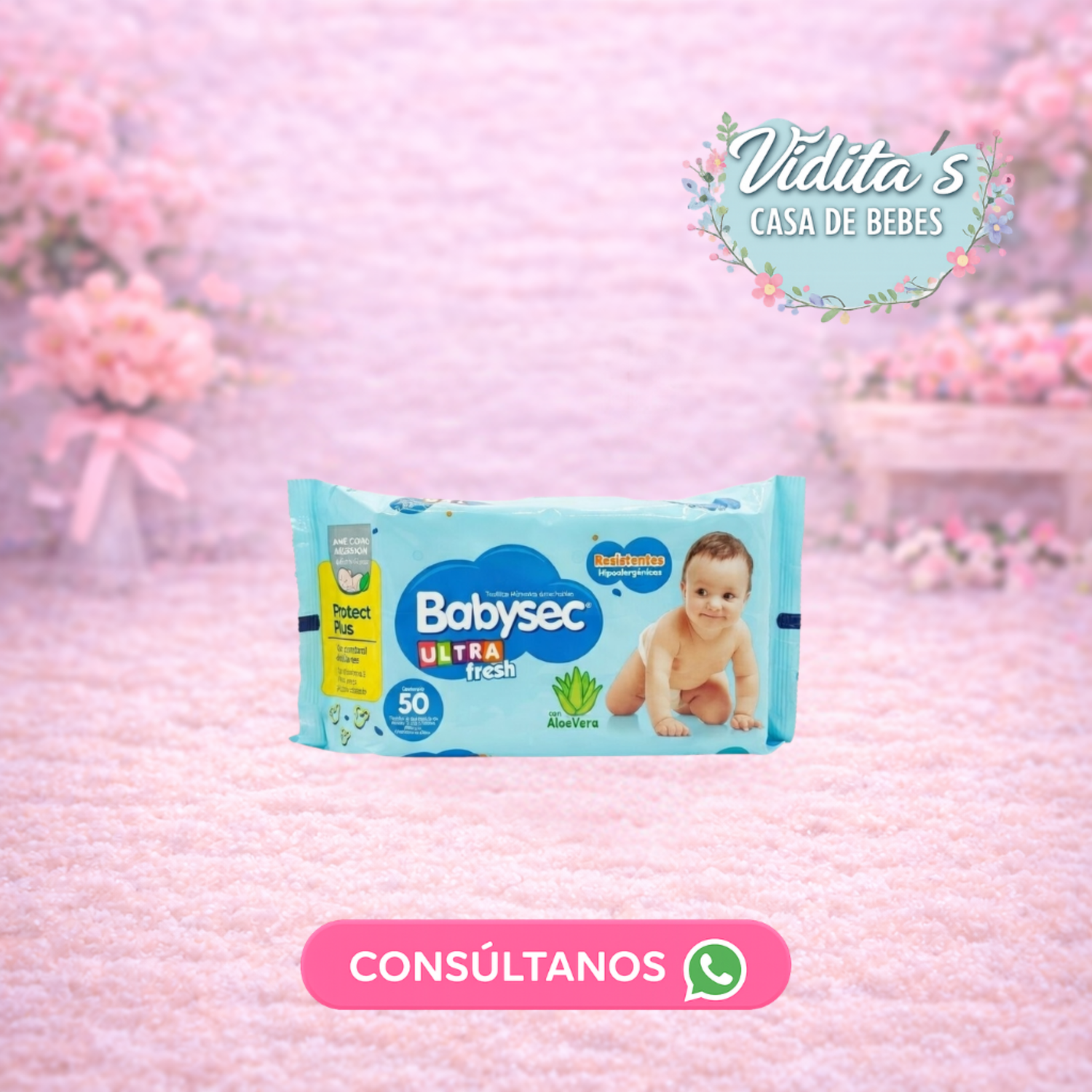 Toallitas Húmedas Babysec Ultra Fresh – 50 unidades
