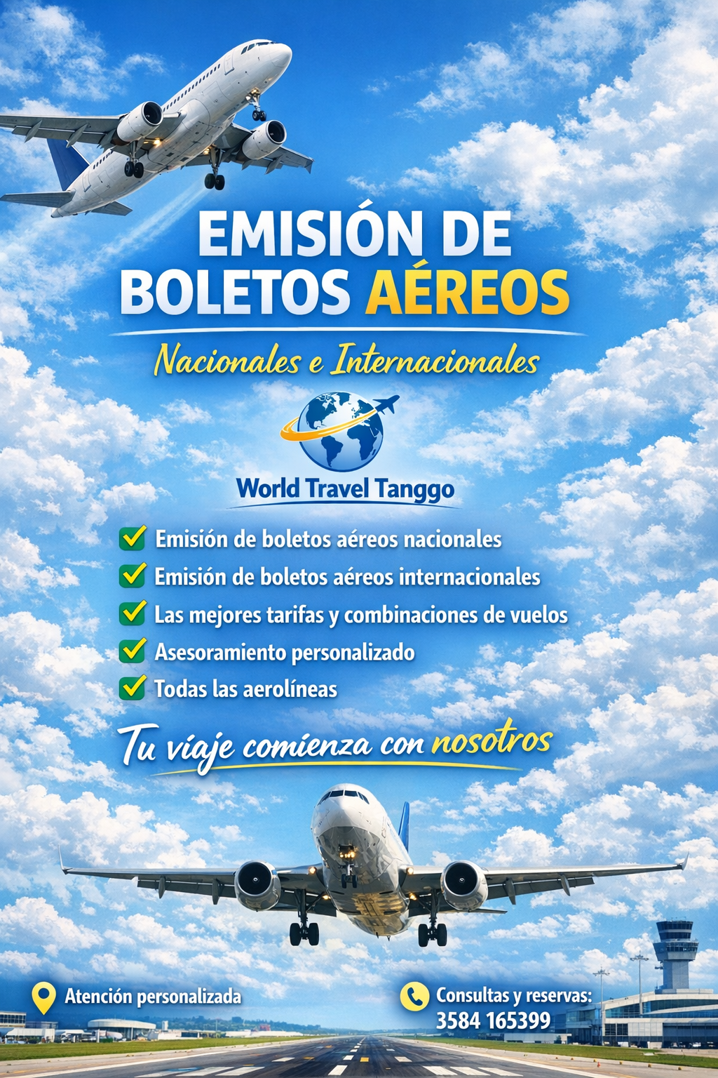VENTAS DE BOLETOS AEREOS NACIONALES E INTERNACINALES