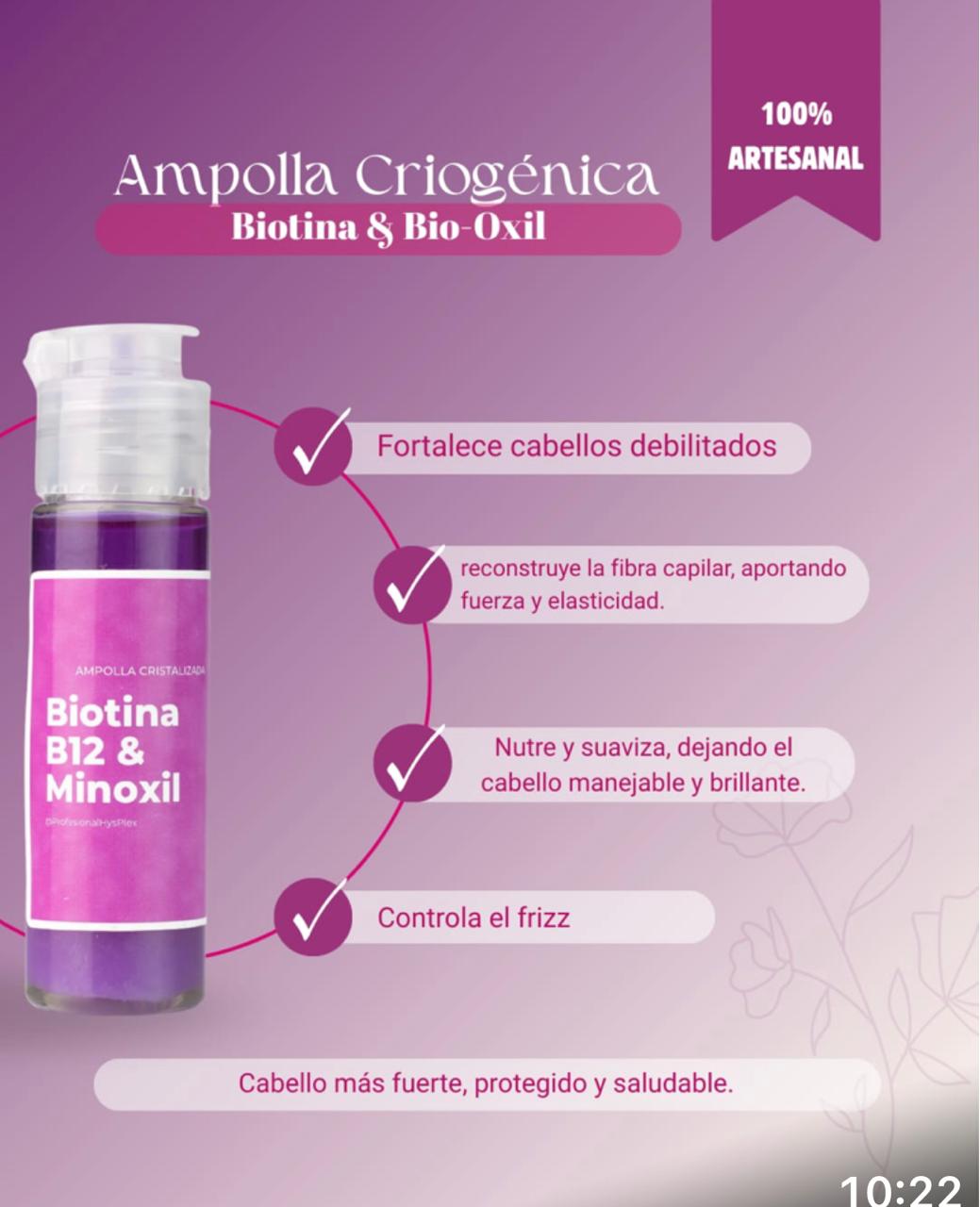 Ampolla criogénica de biotina & bio-oxil