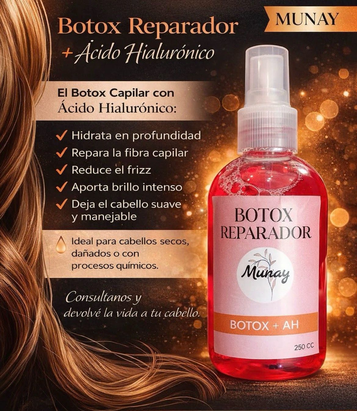 Botox Reparador + Ácido Hialurónico Munay