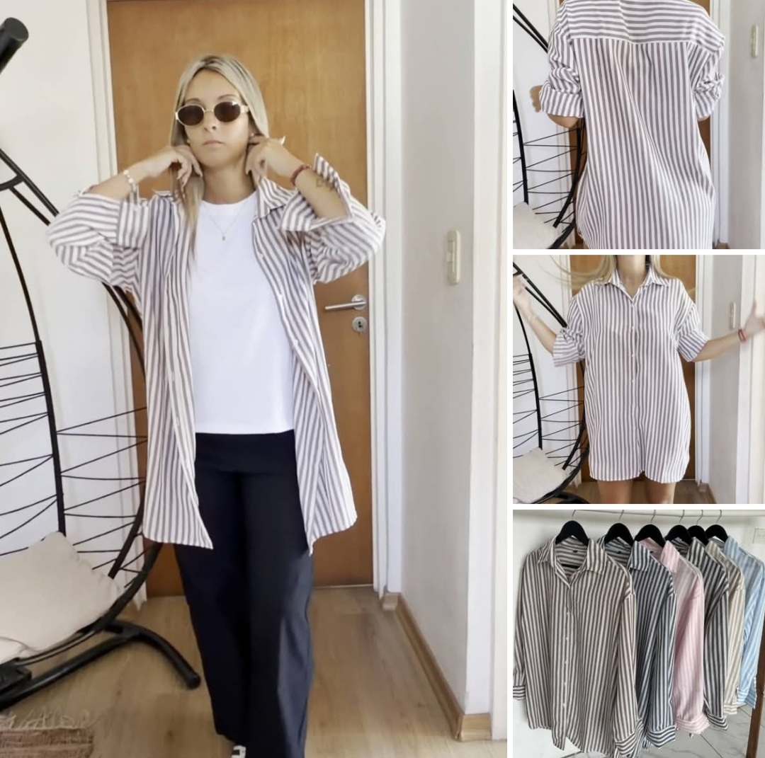 Camisa bali rayado. De mujer