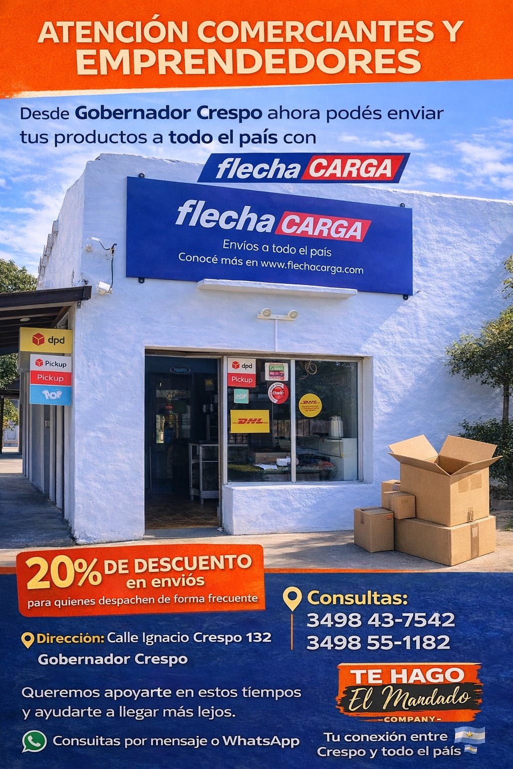 Conexión con comercios y emprendedores