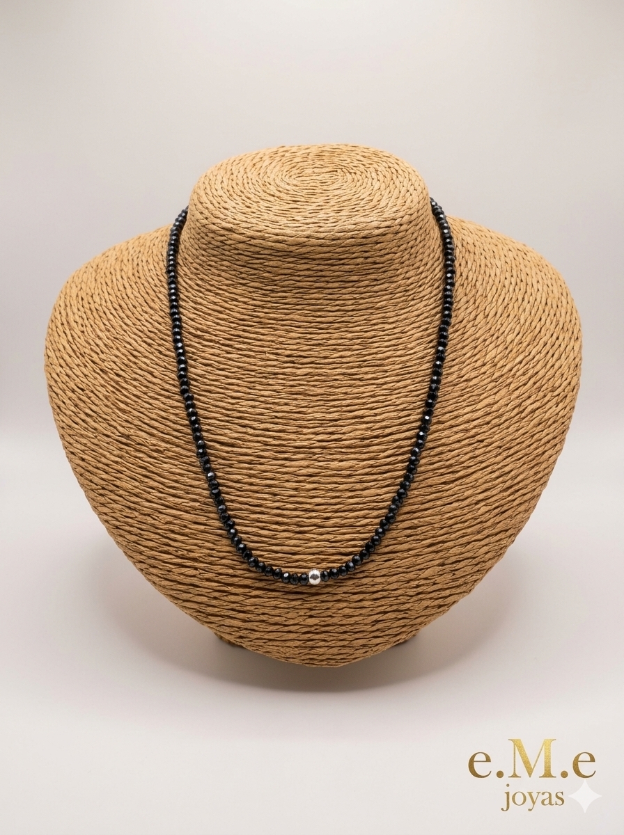 Collar cristal facetado