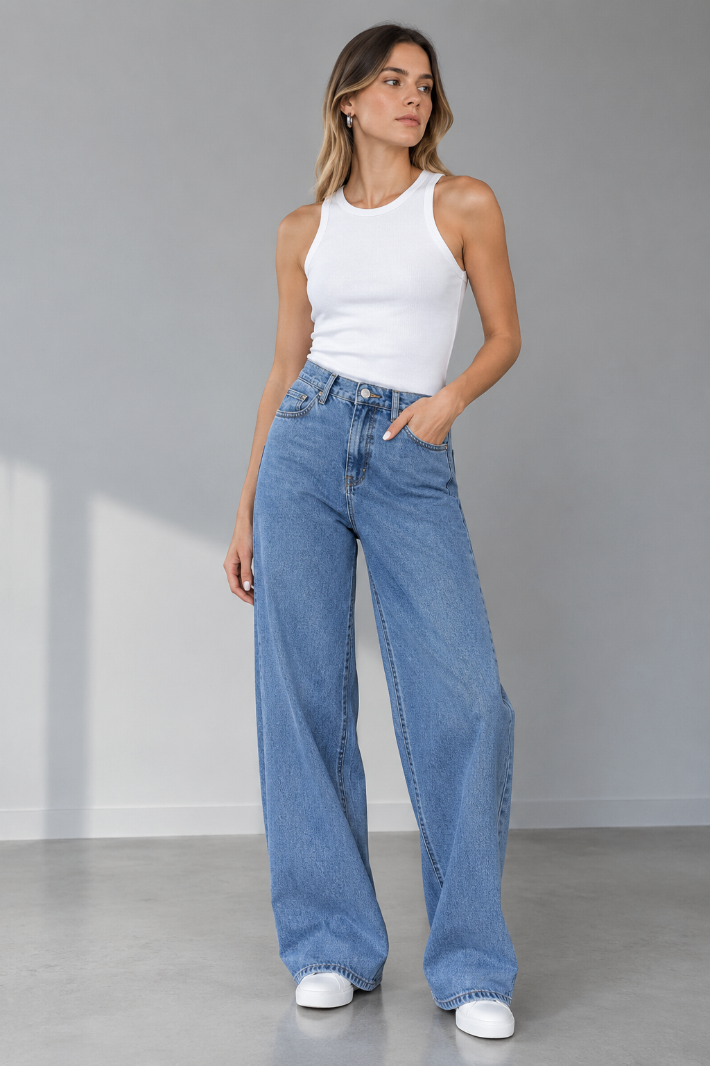 Wide leg celeste